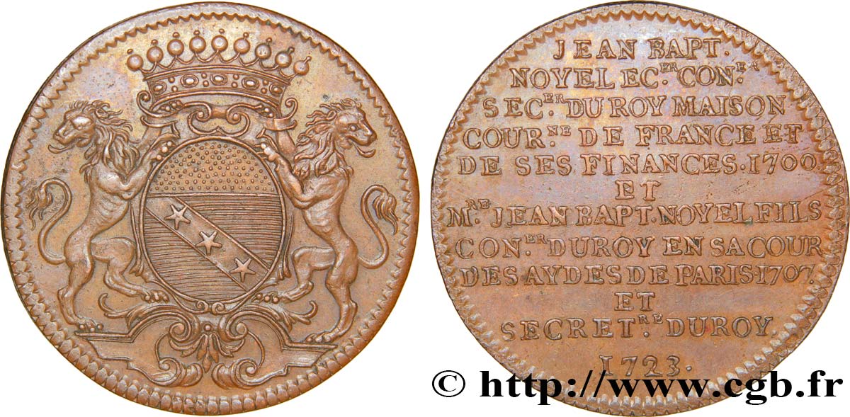 ILE DE FRANCE - TOWNS AND GENTRY Jean - Baptiste Noyel (ou Noël) et son fils, secrétaire du roi AU