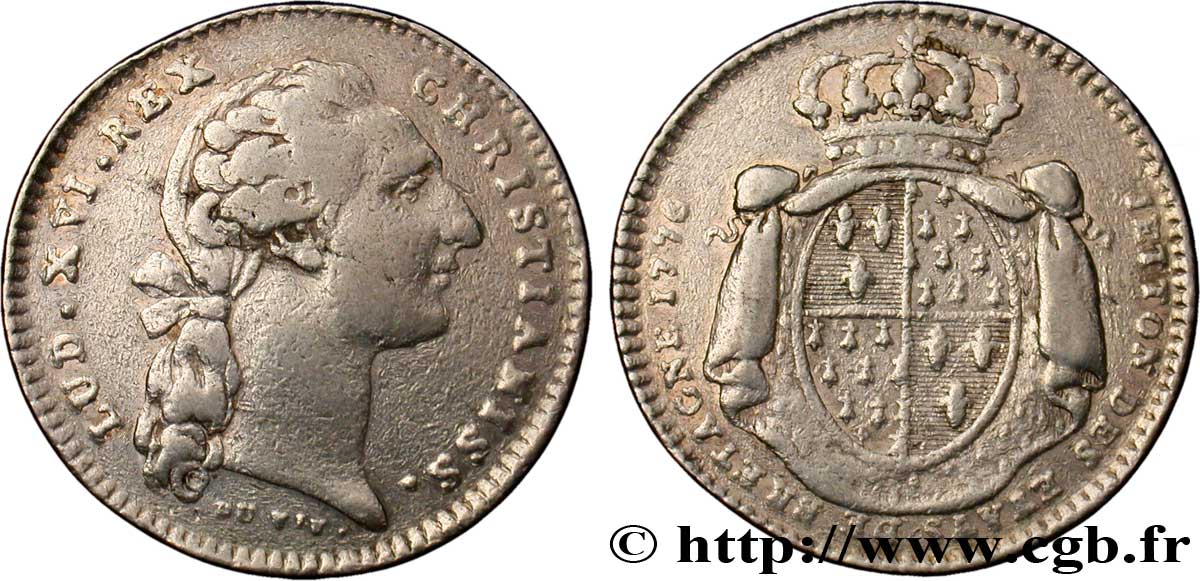 BRETAGNE (ÉTATS DE...) Jeton AR 28, États de Rennes F