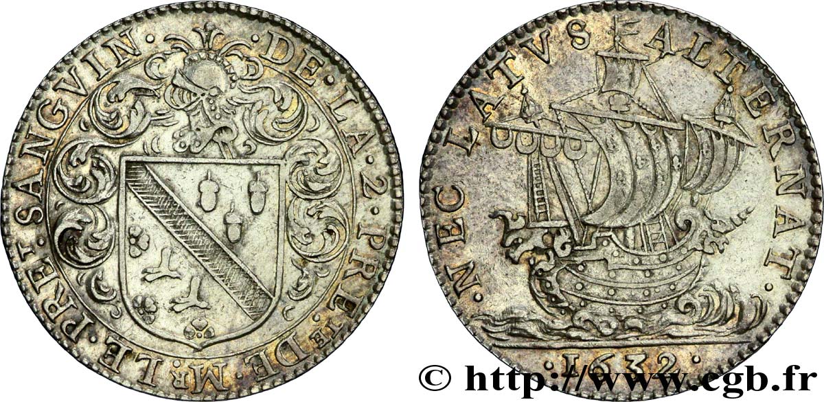 ILE DE FRANCE - VILLES et NOBLESSE Christophe Sanguin, seigneur de Livry, prévôt des marchands de Paris TTB+