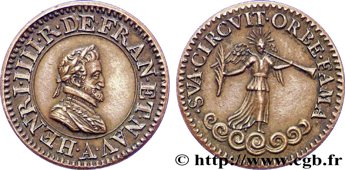 HENRY IV Jeton ou médaille frappé sous Louis XVIII AU