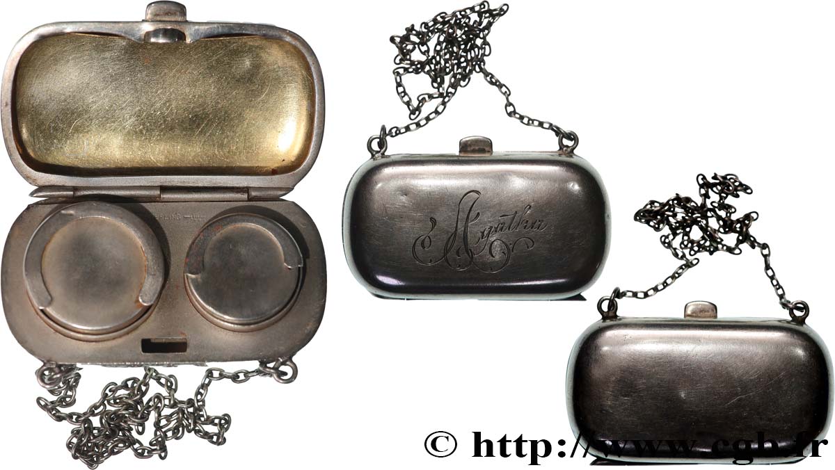 PORTE-LOUIS, PORTE-MONNAIE Porte-louis, Monogrammé, Royaume-Uni TTB+