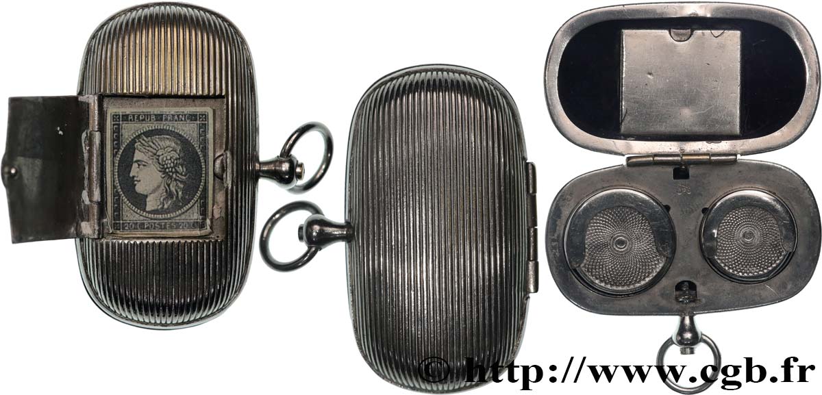 PORTE-LOUIS, PORTE-MONNAIE Porte-louis, compartiment à timbre, Cannelures TTB