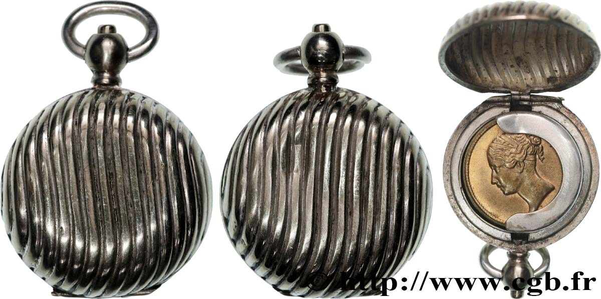 PORTE-LOUIS, PORTE-MONNAIE Porte-louis, Cannelures, Royaume-Uni TTB