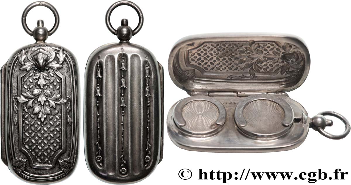 PORTE-LOUIS, PORTE-MONNAIE Porte-louis, Motifs floraux TTB+