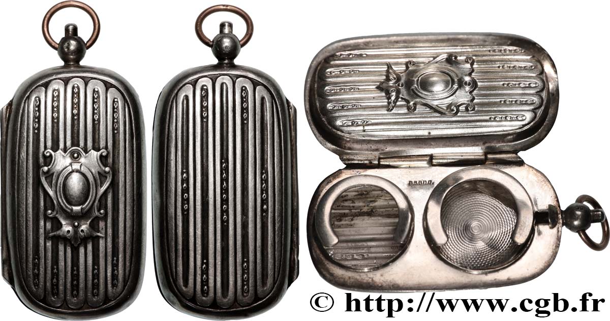 PORTE-LOUIS, PORTE-MONNAIE Porte-louis, Cannelures fleuries TTB+