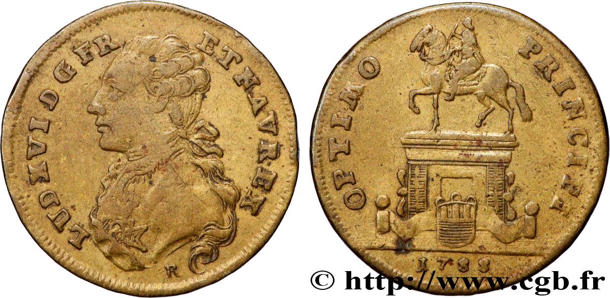 BORDEAUX (VILLE DE ) Statue de Louis XV à Bordeaux TTB+