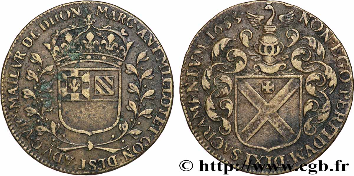 DIJON (MAIRES DE ... et divers) Marc-Antoine Millotet TTB