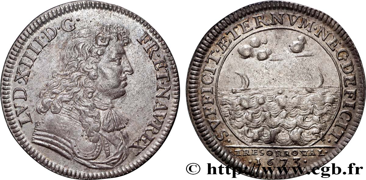 TRÉSOR ROYAL Trésor royal, émission de 1673 q.SPL
