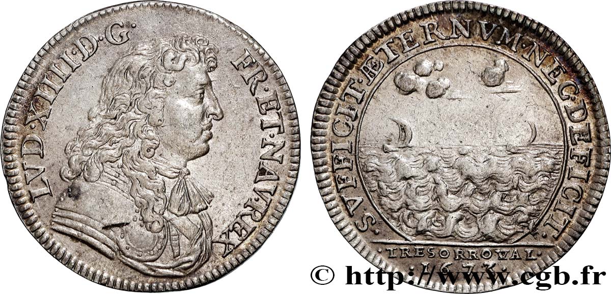 TRÉSOR ROYAL Trésor royal, émission de 1673 TTB+