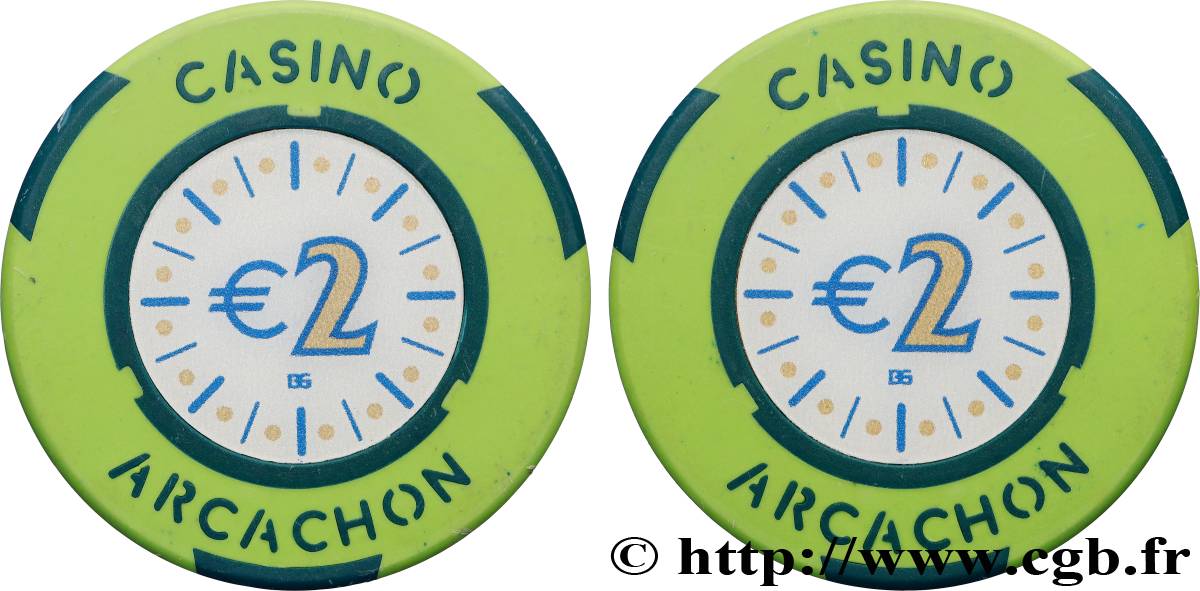CASINOS ET JEUX Casino d’Arcachon, 2€ EBC