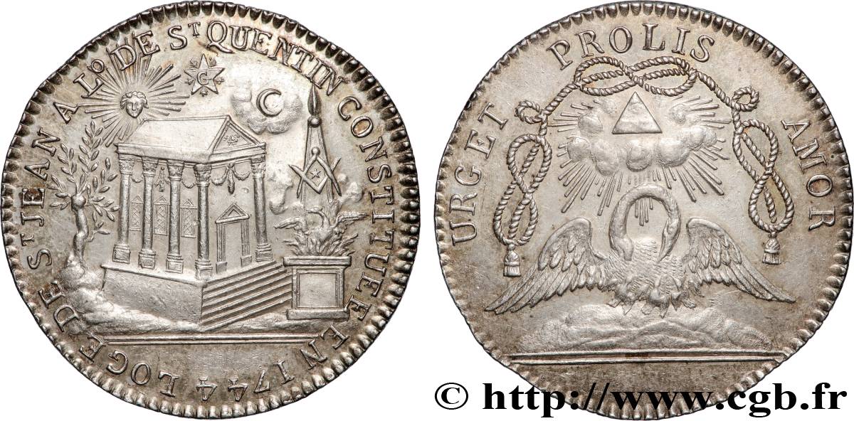 FRANC - MAÇONNERIE Orient de Saint Quentin, Loge de Saint Jean SUP+