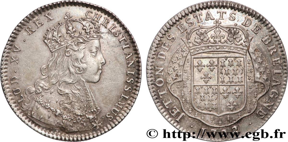 BRETAGNE (ÉTATS DE...) Jeton AR 28, États de Nantes AU/AU