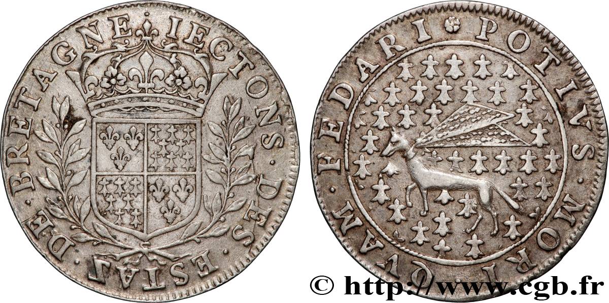 BRETAGNE (ÉTATS DE...) États, frappe entre 1657 et 1675 MBC/MBC+