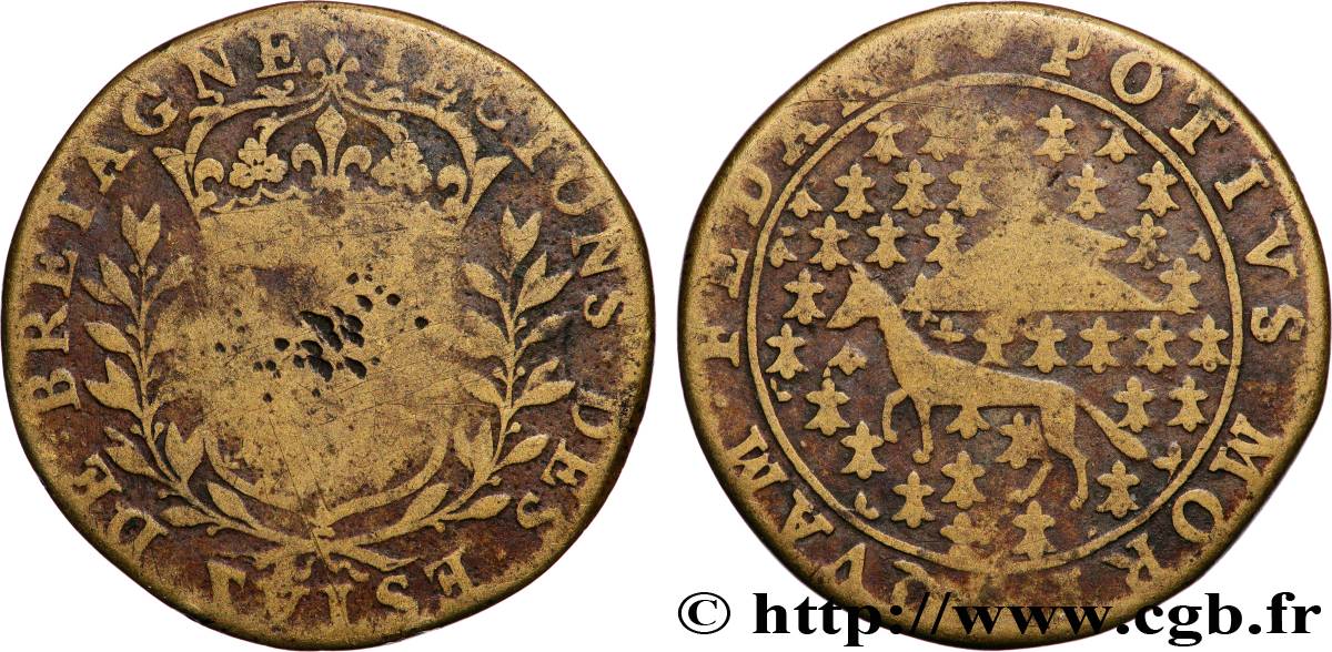 BRETAGNE (ÉTATS DE...) États de Vitré TB+