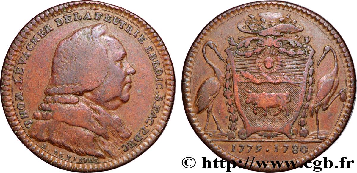 FACULTÉ DE MÉDECINE DE PARIS Thomas Le Vacher de la Feutrie, doyen, refrappe XF