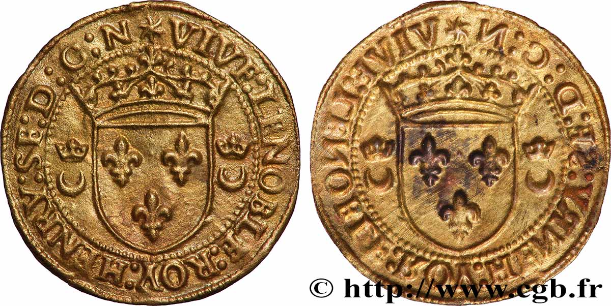ROUYER - XI. MÉREAUX ET PIÈCES ANALOGUES Tirage uniface, Vive le noble roi Henry XF