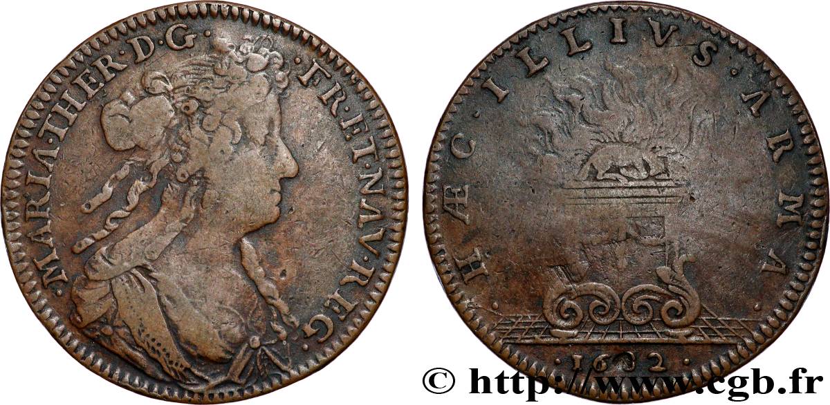 MARIE - THÉRÈSE D AUTRICHE Émission de 1682 TTB