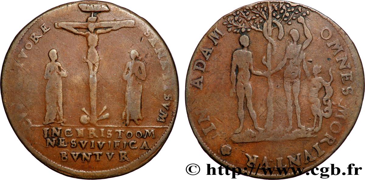 ROUYER - X. JETONS DE NUREMBERG Crucifixion / ADAM ET EVE TB