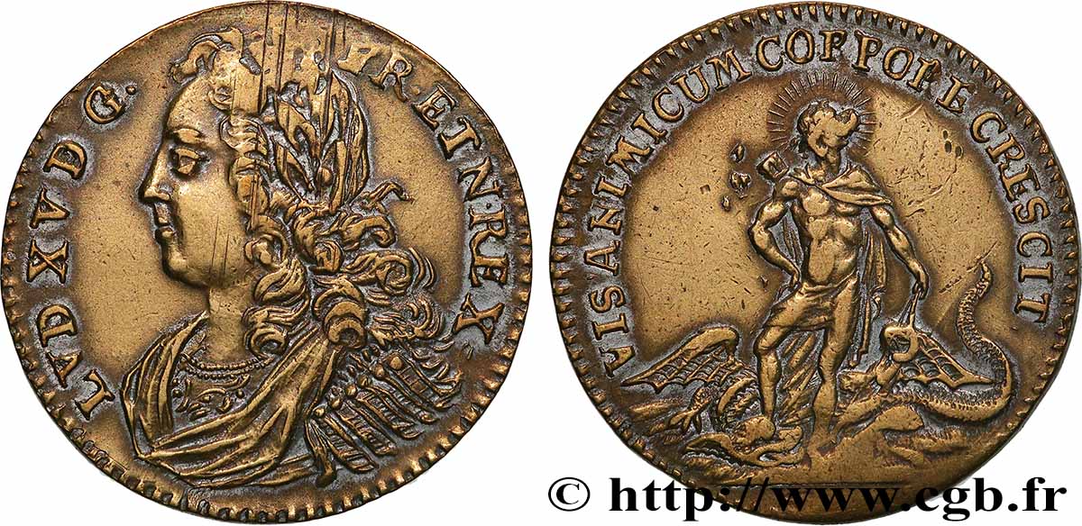 ROUYER - X. NUREMBERG JETONS AND TOKENS LOUIS XV DIT LE BIEN AIMÉ XF