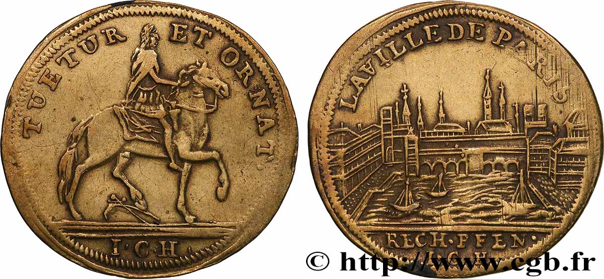 PARIS - ADMINISTRATION MUNICIPALE LOUIS XIV TB+