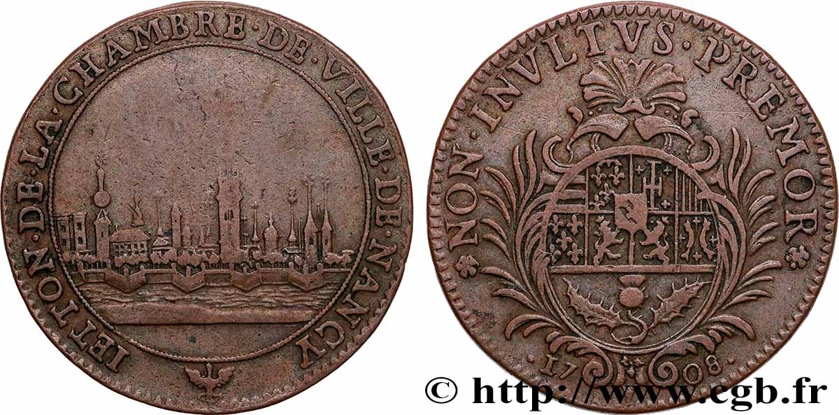 LORRAINE - DUCHÉ DE LORRAINE - FRANÇOIS III Chambre des comptes de Nancy TTB/TTB+