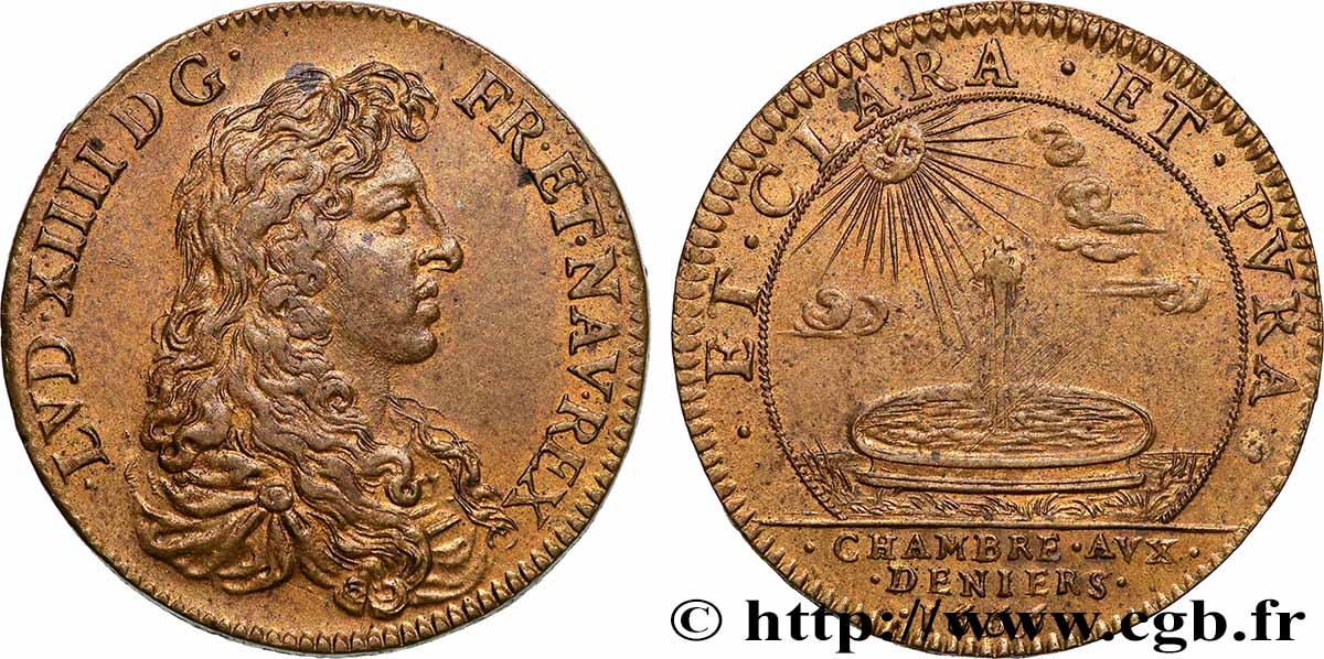 CHAMBRE AUX DENIERS LOUIS XIV TTB