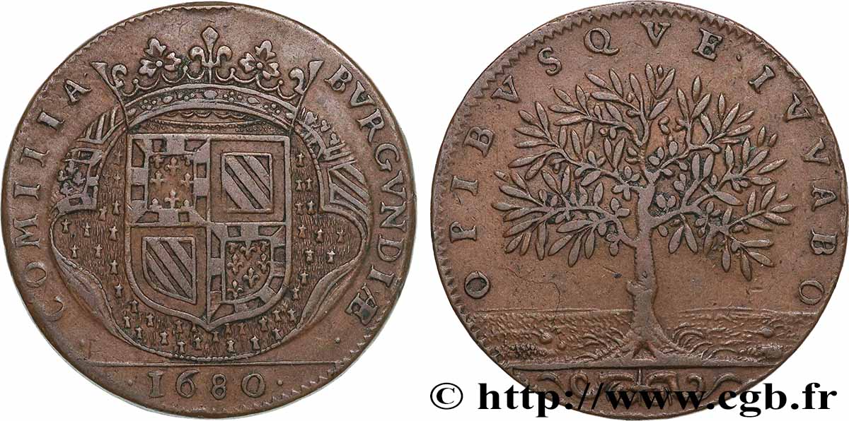 BOURGOGNE (ÉTATS DE ...) Paix de Nimègue TTB+