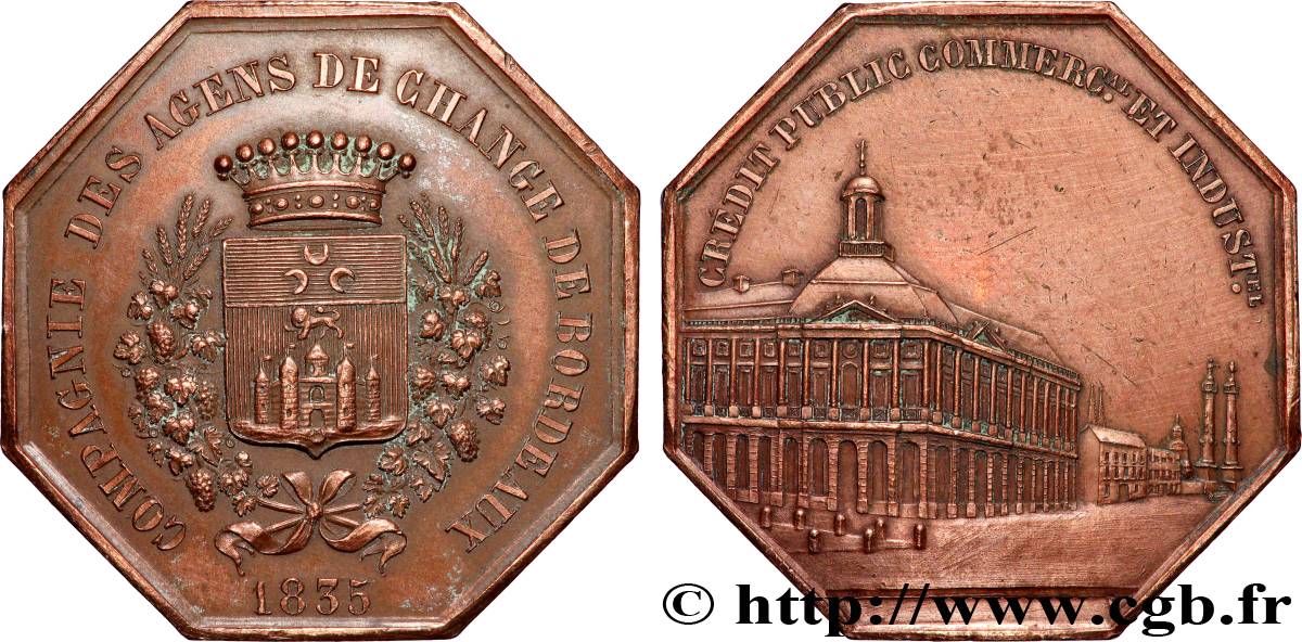 BOURSE DE PARIS - AGENTS DE CHANGE BORDEAUX TTB+