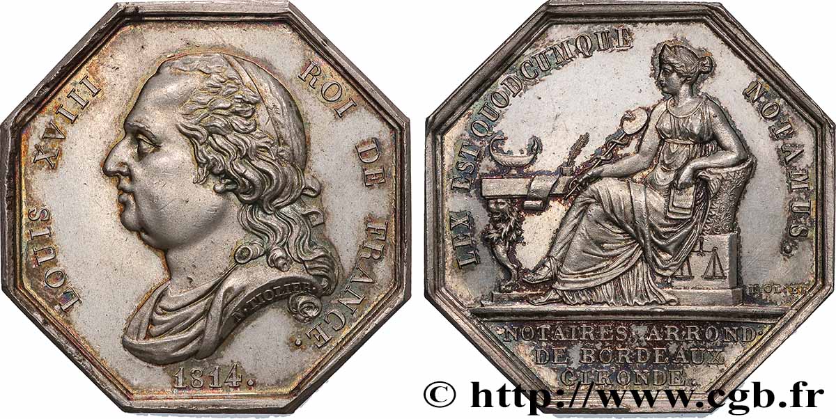 NOTAIRES DU XIXe SIECLE Notaires de Bordeaux (Louis XVIII) SUP