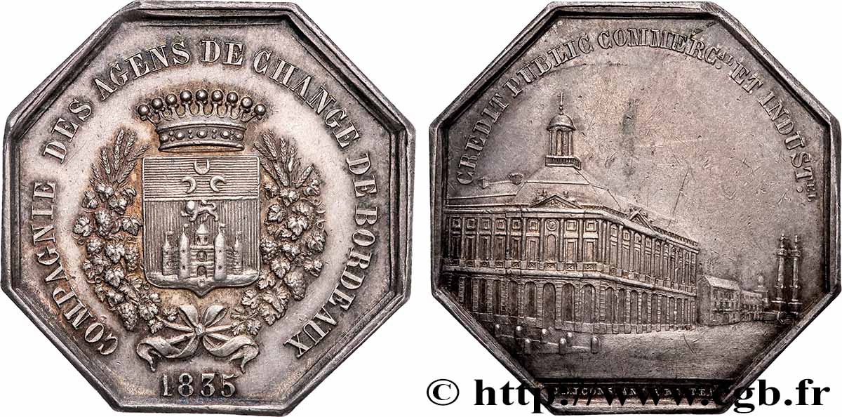 BOURSE DE PARIS - AGENTS DE CHANGE BORDEAUX TTB+