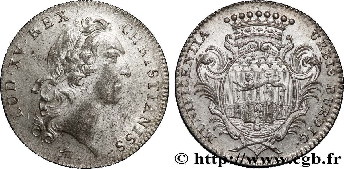 BORDEAUX (VILLE DE ) Récompense de la ville de Bordeaux, émission de 1747 TTB