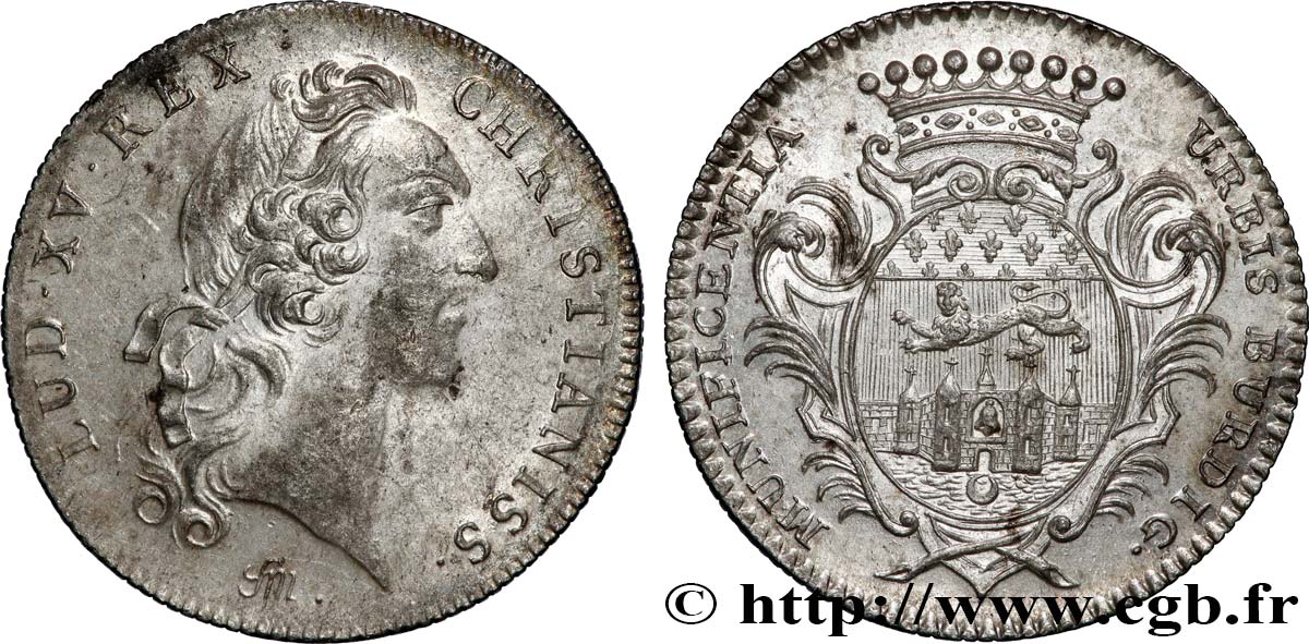 BORDEAUX (VILLE DE ) Récompense de la ville de Bordeaux, émission de 1747 TTB