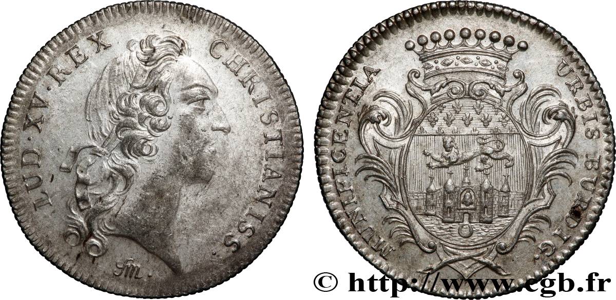 BORDEAUX Récompense de la ville de Bordeaux, émission de 1747 XF