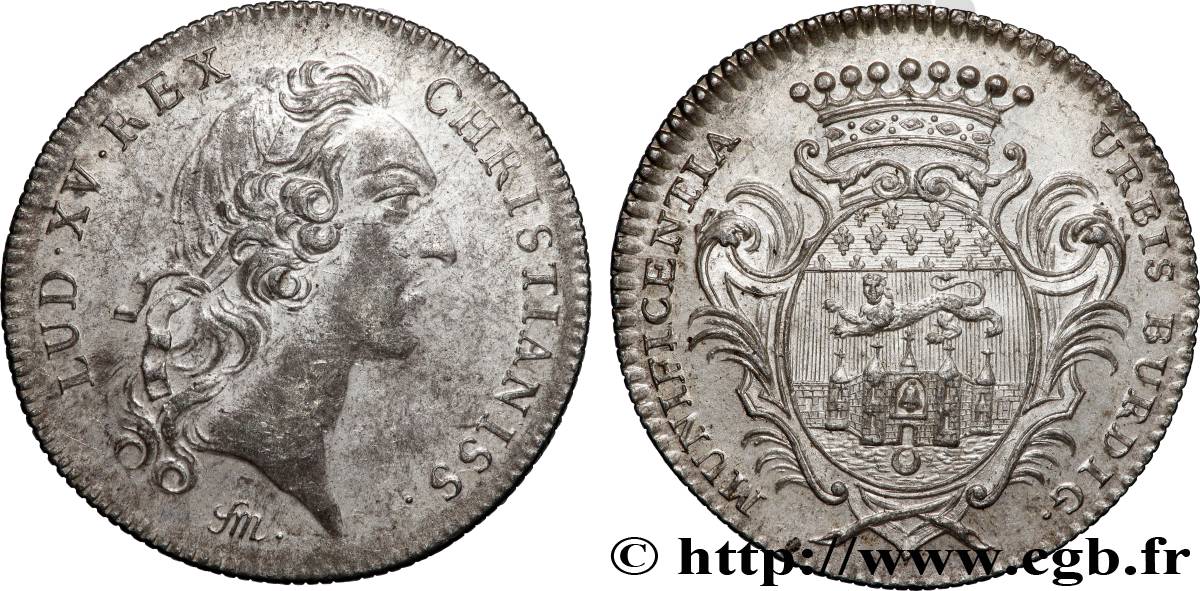 BORDEAUX (VILLE DE ) Récompense de la ville de Bordeaux, émission de 1747 TTB