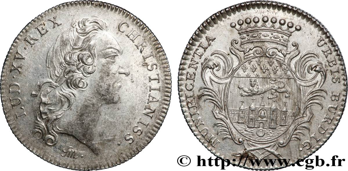 BORDEAUX Récompense de la ville de Bordeaux, émission de 1747 XF