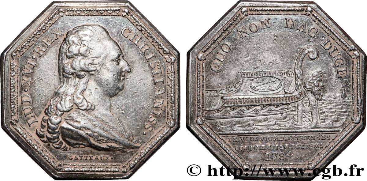 CHAMBRES DE COMMERCE Chambre de commerce de Bordeaux (Louis XVI) TTB