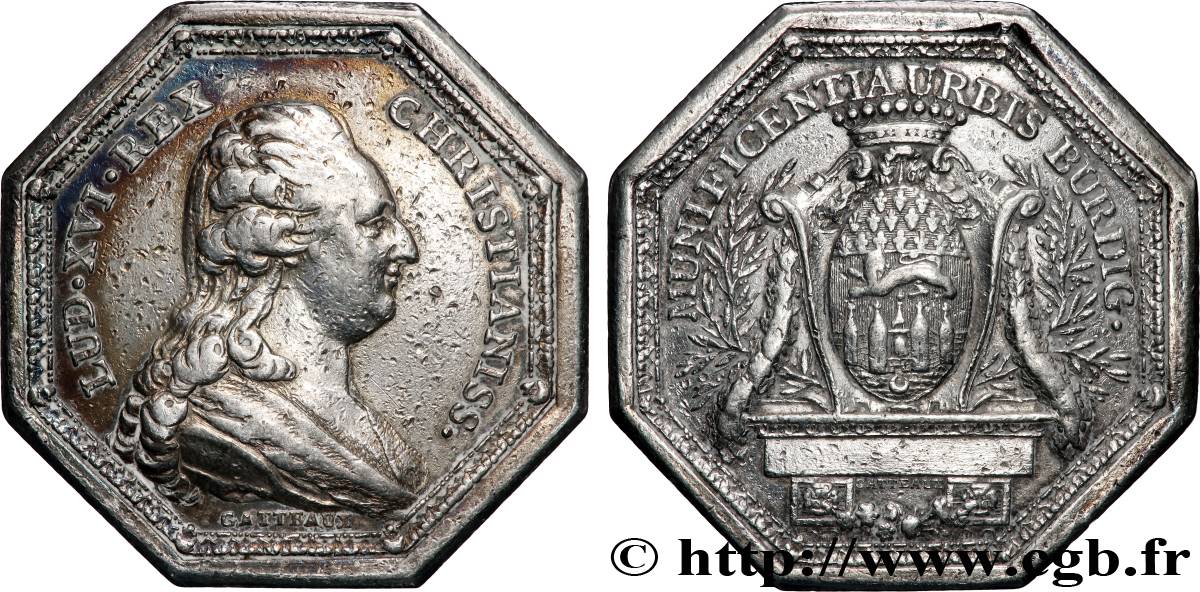 BORDEAUX Récompense de la ville de Bordeaux, émission de 1784 XF