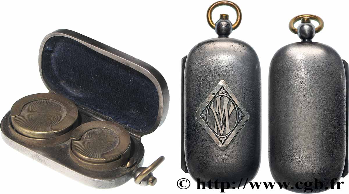 PORTE-LOUIS, PORTE-MONNAIE Porte-louis, Monogrammé TTB