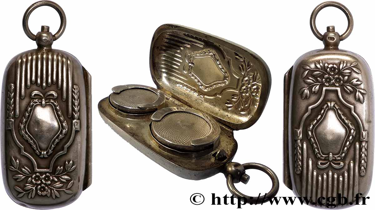 PORTE-LOUIS, PORTE-MONNAIE Porte-louis, Motifs floraux TTB+