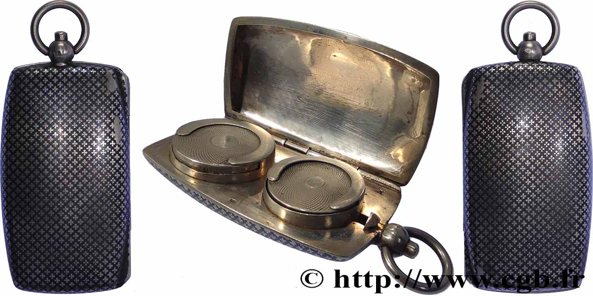 PORTE-LOUIS, PORTE-MONNAIE Porte-louis, niellé, Quatrefeuille TTB+