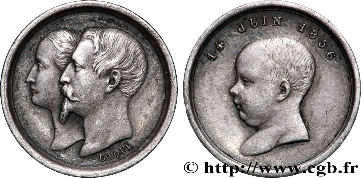 NAPOLÉON IV Quinaire de la Naissance AU/XF