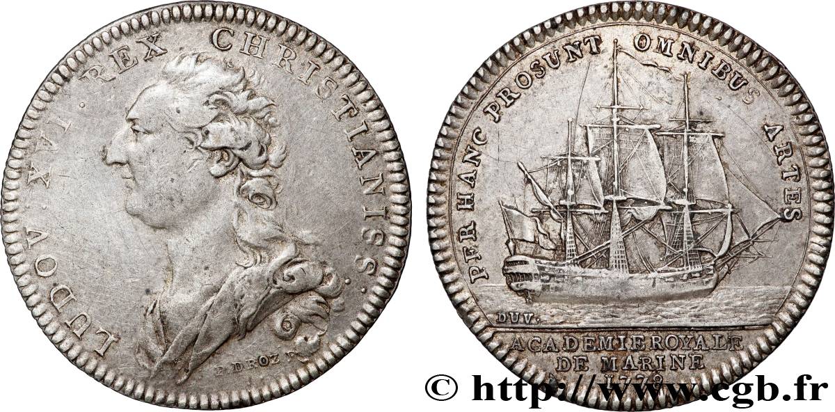MARINE - GALERES ROYALES Académie de Marine TTB/TTB+