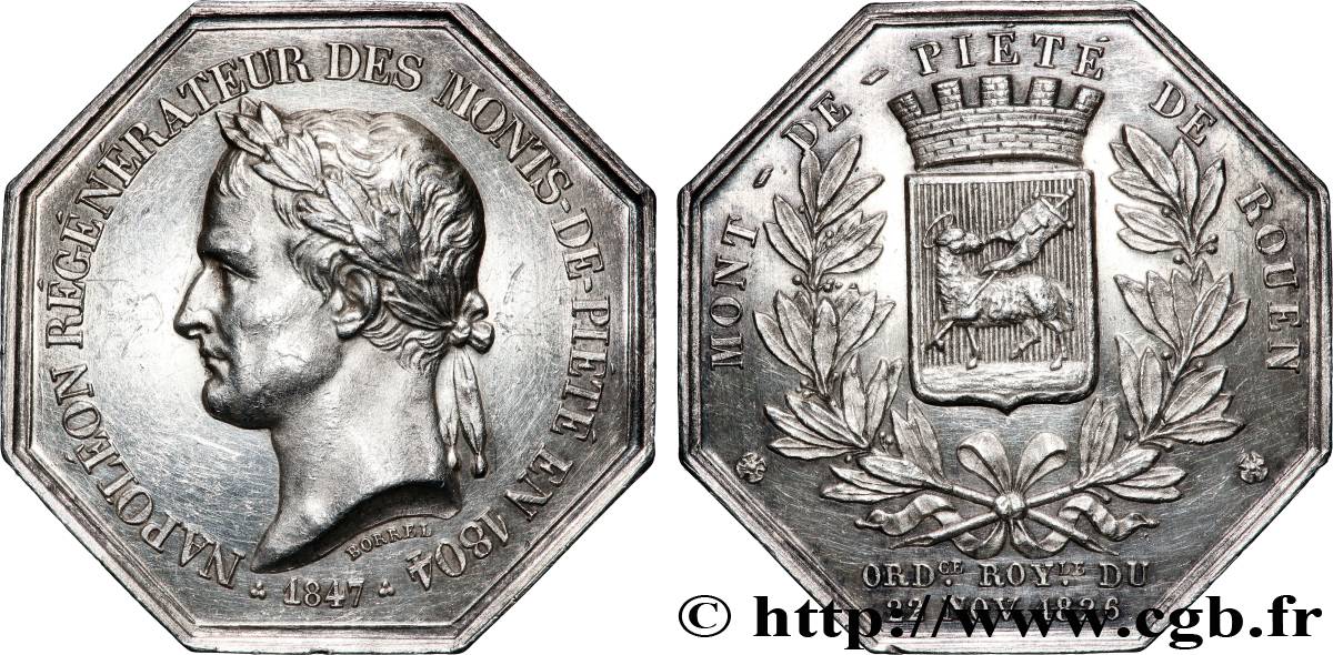 ADMINISTRATIONS - XIXe SIECLE MONT DE PIETE DE ROUEN VZ