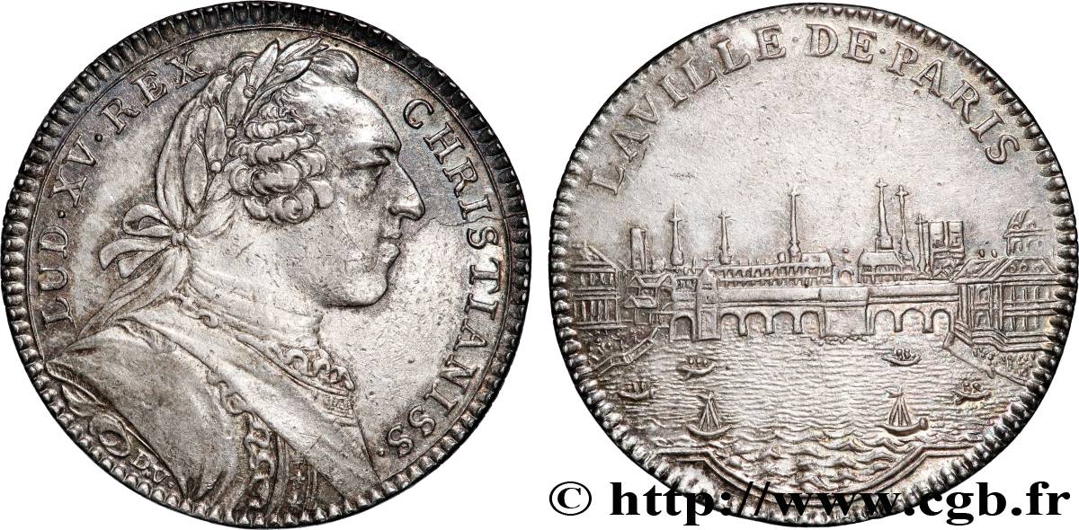 PARIS - LOCAL ADMINISTRATION Louis XV, émission de 1750 fVZ