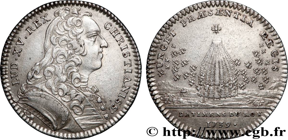 BÂTIMENTS DU ROI Louis XV TTB+