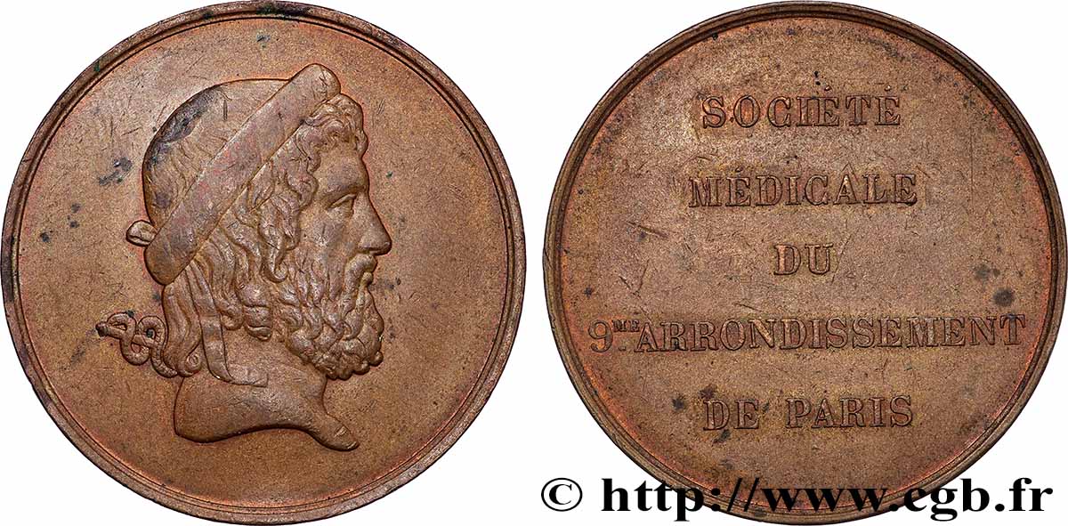 MÉDECINE - SOCIÉTÉS MÉDICALES - MÉDECINS/CHIRURGIENS - ASSISTANCE PUBLIQUE SOCIÉTÉ MÉDICALE DU 9e ARRONDISSEMENT DE PARIS TTB