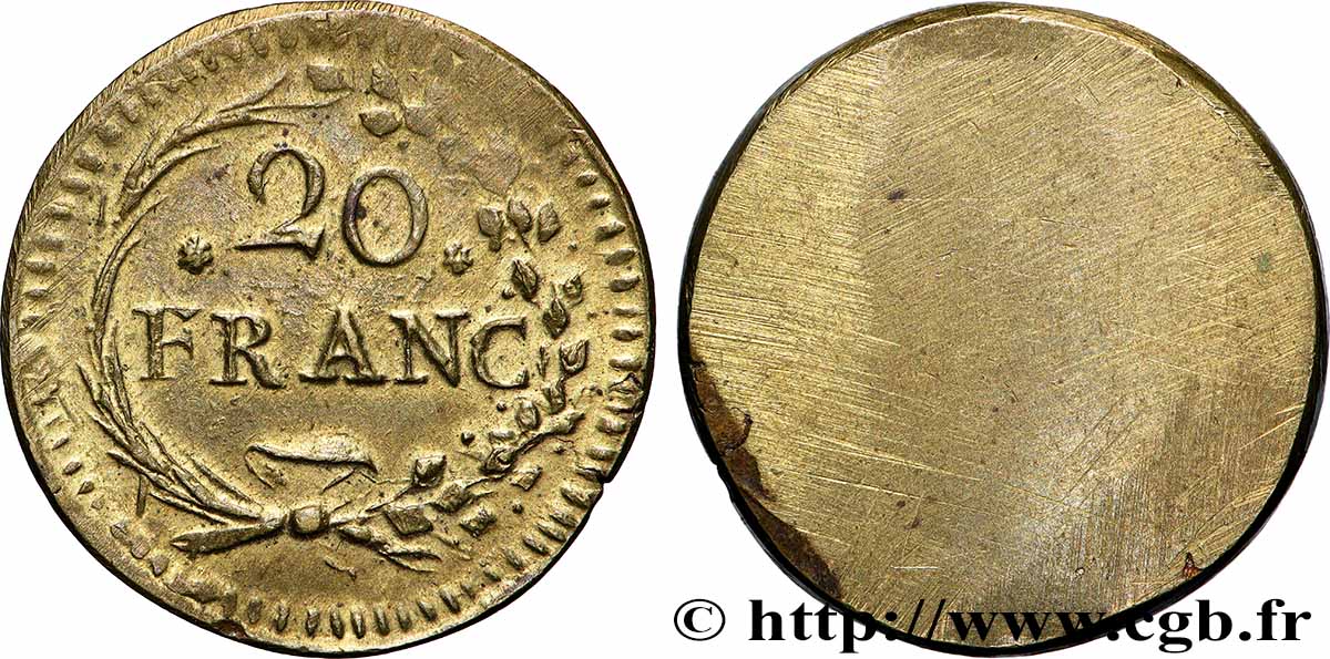 FRANCE - POIDS MONÉTAIRE Poids monétaire pour 20 francs or TTB+