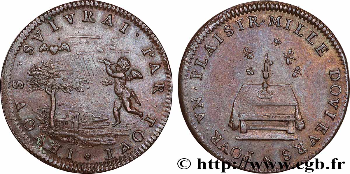 AMOUR ET MARIAGE Jeton de galanterie TTB