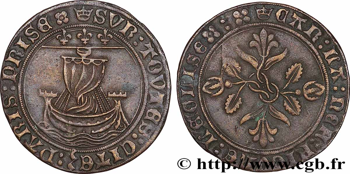 ROUYER - V. PROVINCES ET VILLES DE FRANCE Jeton de compte, échevins de Paris AU