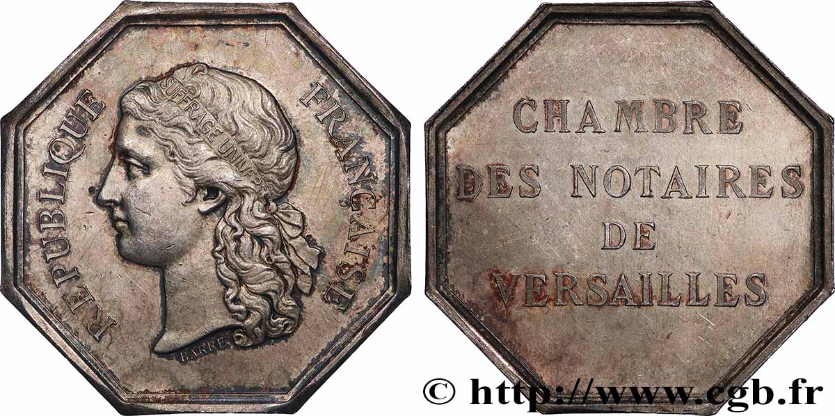 NOTAIRES DU XIXe SIECLE Notaires de Versailles TTB+/SUP